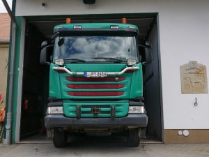 Fuhrpark: 94 Scania-3-Achs Kipper